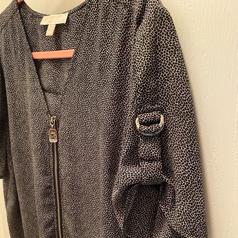 Michael Kors zip front blouse